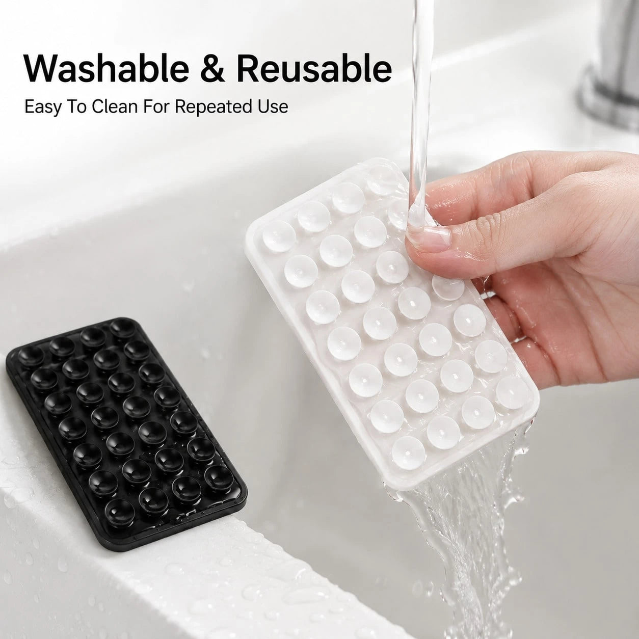 2pc Silicone Suction Cup Phone Case Holder, Transparent Silicone Suction Cup Phone Case Holder, Single-Sided Suction Cup, Adhesive Phone Stand, Phone Accessories, Suction Cup Phone Holder, Octobuddy