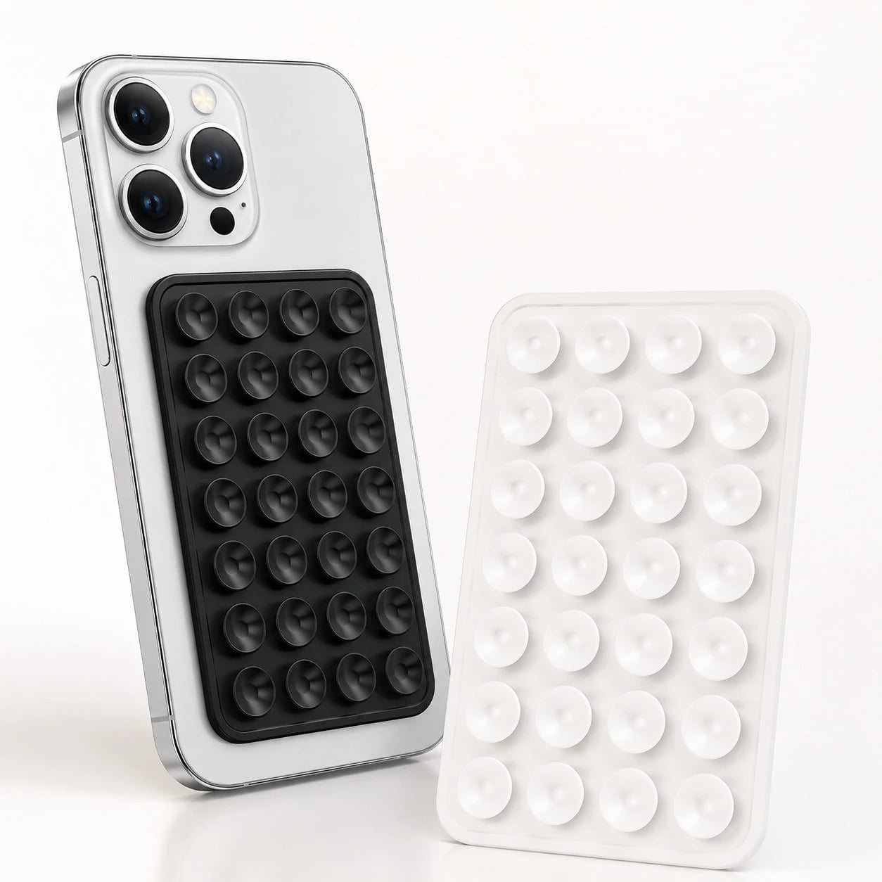 2pc Silicone Suction Cup Phone Case Holder, Transparent Silicone Suction Cup Phone Case Holder, Single-Sided Suction Cup, Adhesive Phone Stand, Phone Accessories, Suction Cup Phone Holder, Octobuddy