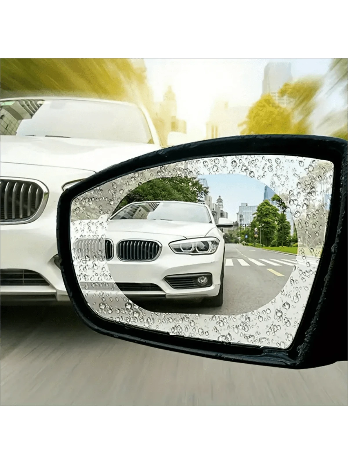 2pcs Anti-Rain Film For Car Rearview Mirrors, Side Windows & Reverse Mirrors, Waterproof And Fog-Resistant Nano Film
