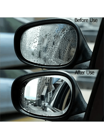 2pcs Anti-Rain Film For Car Rearview Mirrors, Side Windows & Reverse Mirrors, Waterproof And Fog-Resistant Nano Film