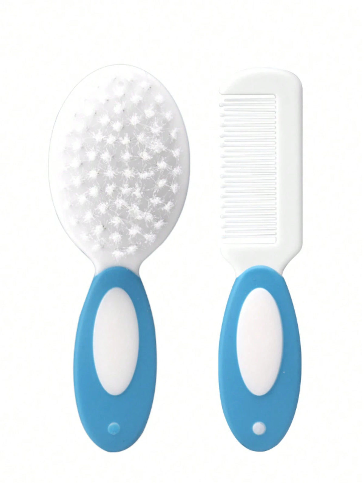 2pcs Baby Two Tone Bath Brush & Comb Set For Bathroom