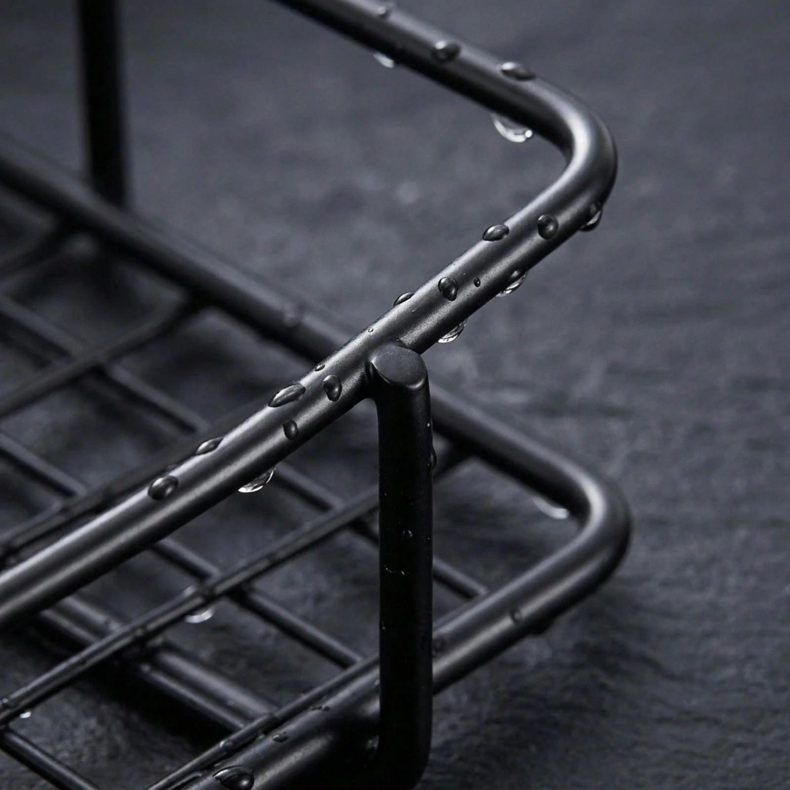 2pcs Black Iron Bathroom Shelf 26cm Bathroom Tripod Organizer Suitable For Rental Apartments