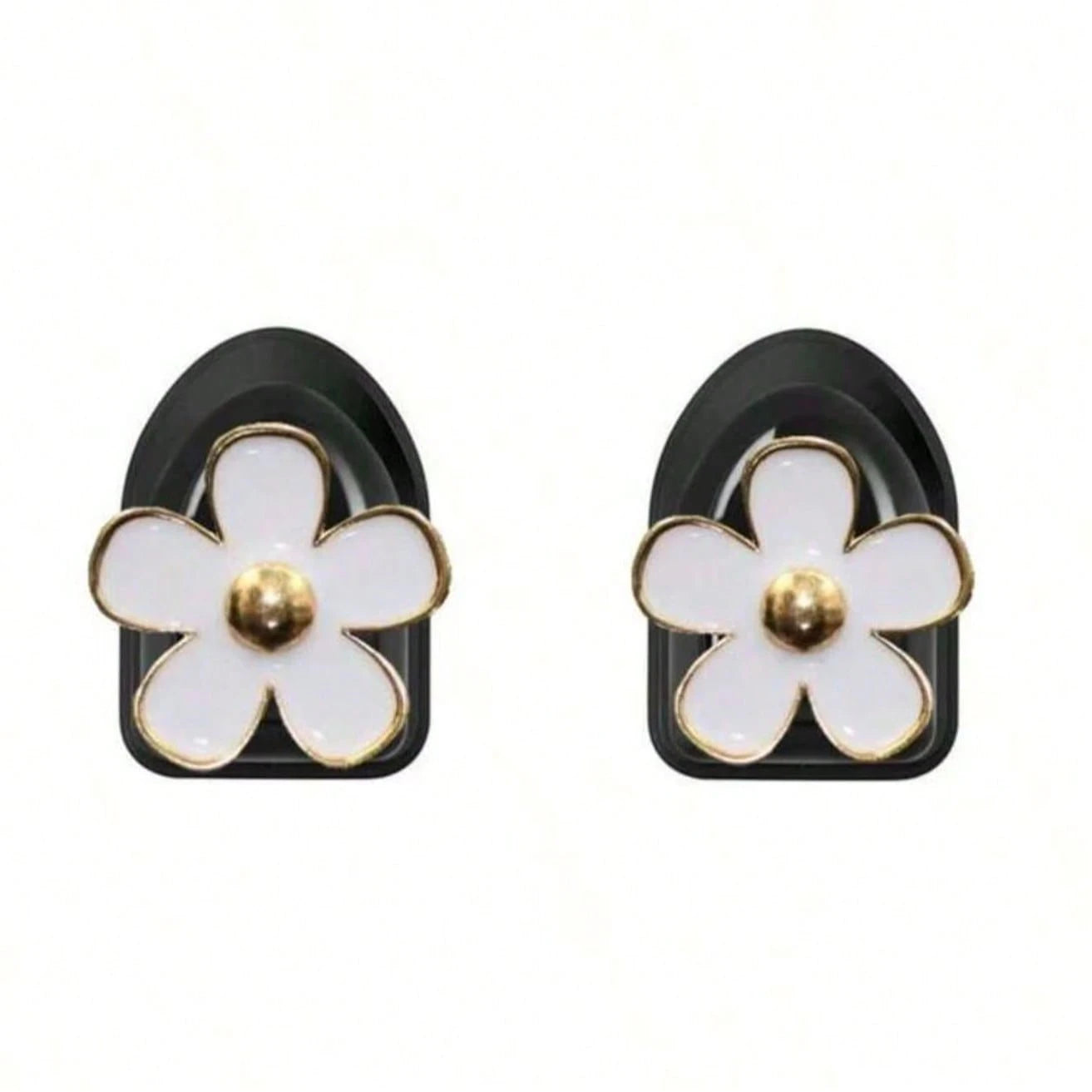 2Pcs Car Adhesive Mini Hooks, Flower Shaped Car Storage Hooks For Dashboard Storage And Home Use, Suitable For Hanging Bags, Keys, And Other Interior Decorative Accessories