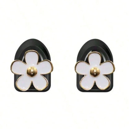 2Pcs Car Adhesive Mini Hooks, Flower Shaped Car Storage Hooks For Dashboard Storage And Home Use, Suitable For Hanging Bags, Keys, And Other Interior Decorative Accessories