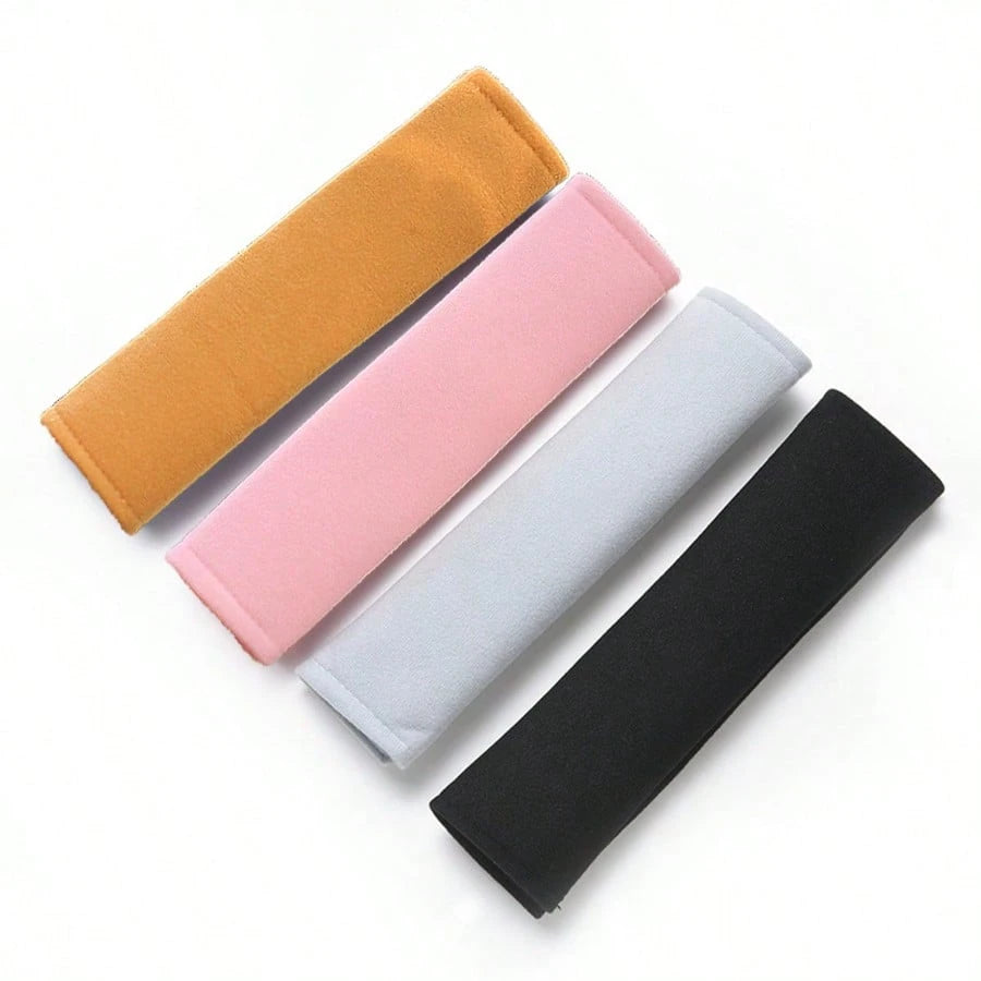 2pcs Car Embroidered Shoulder Pad Protector Seat Belt Shoulder Cover