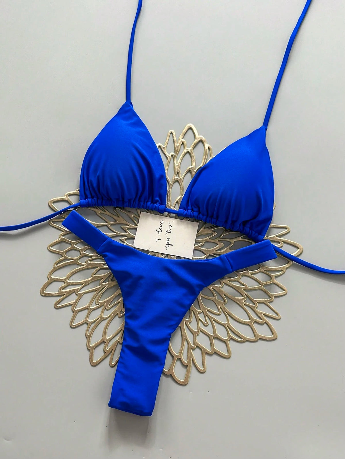 2pcs Casual Elegant Sexy Bohemian Floral Print Tie-Up Braided Bikini Swimwear, Suitable For Beach & Holiday, Spring/Summer Vacation