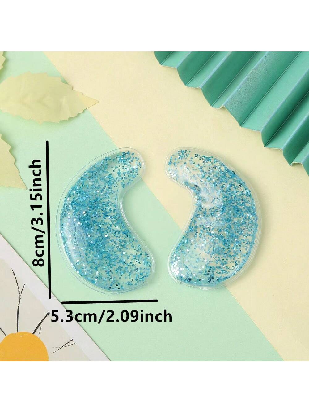 2pcs Cute Gel Eye Mask, Cold Hot Pack, Reusable Cooling Eye Pad, Relieve Eye Fatigue & Dark Circles,School,Back To School,Travel,Travel Essentials,Home Essentials,Eye Mask,Sleep Mask