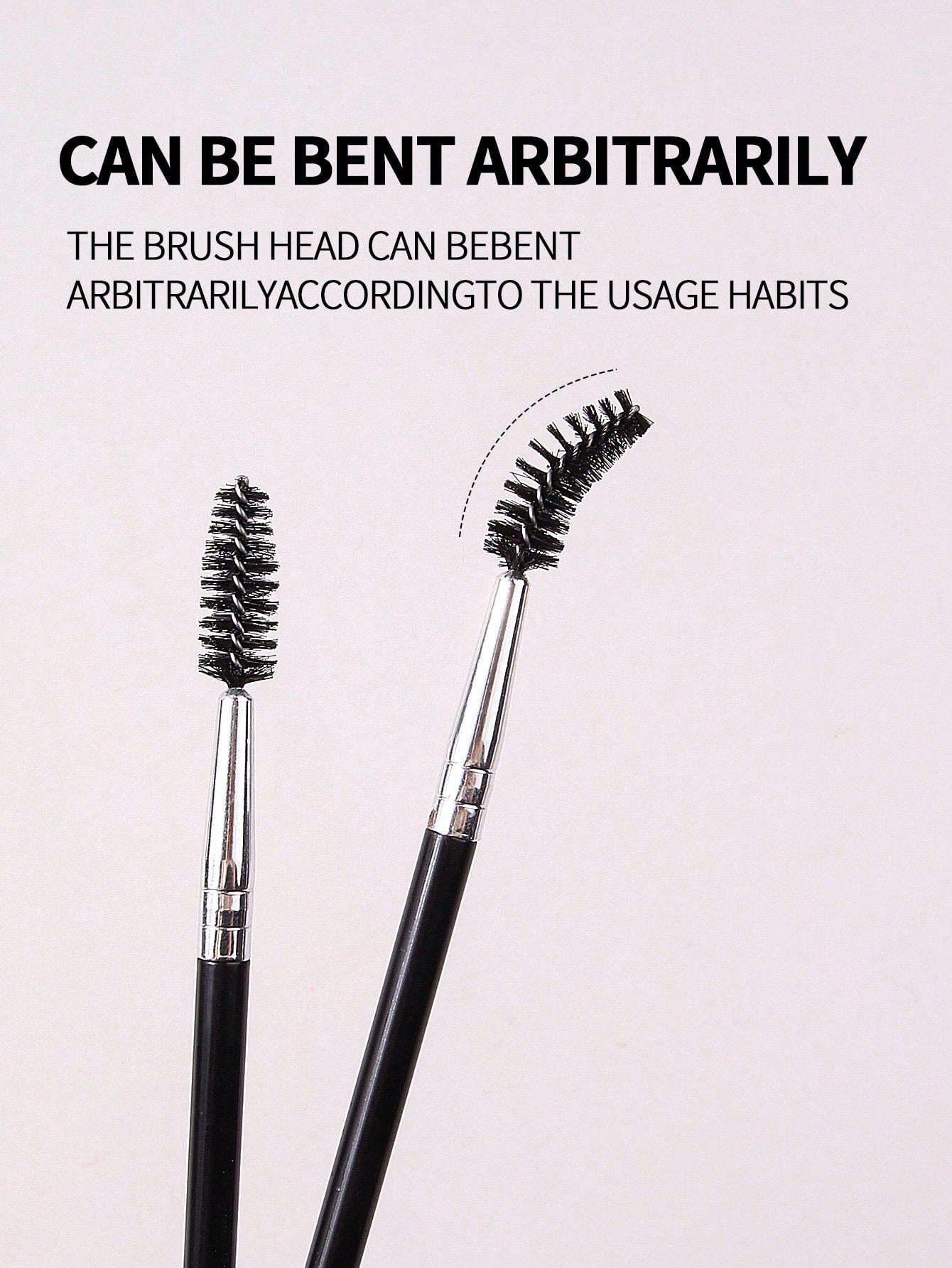 2pcs Double-Ended Spiral Eyebrow Brush, Lash Comb Brush, Angled Brow Brush, Flat Eyeliner Brush, Detailed Makeup Brush, Multi-Use Cosmetic Tools For Beginners, Portable, Eyebrow Brush, Eyeshadow Brush