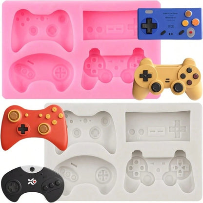 2pcs Game Controller Clay Silicone Molds, Video Game Controller Molds, For DIY Decorations, Handicrafts, Candle And Incense Decorations, Resin Crafts