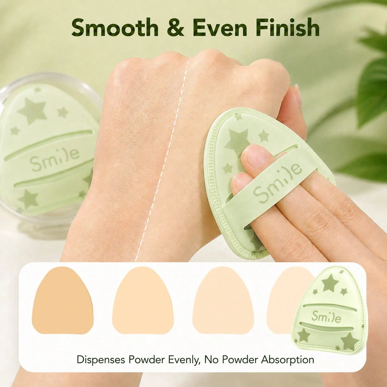 2pcs Large Matcha Green Cotton Candy Powder Puff With Box, Soft And Fluffy Non-Absorbent Non-Foundation-Eating Powder Puff, Daily Makeup, Face Painting, Cosmetics, Suitable For Women, Perfect As Birth