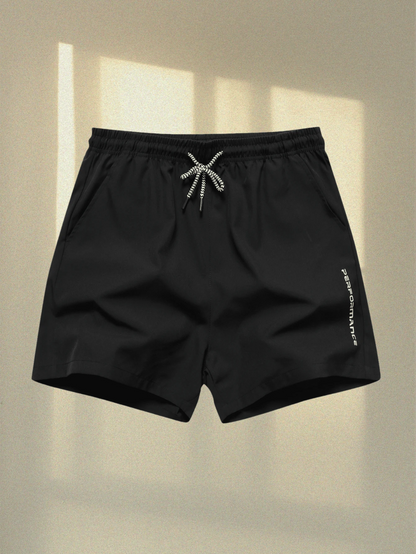 2pcs Men's Sports Shorts With Drawstring Waist And Side Pockets, Suitable For Running, Basketball, Fitness And Other Sports, Athleisure