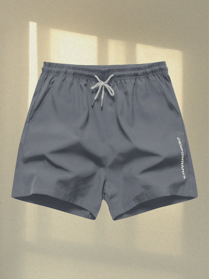 2pcs Men's Sports Shorts With Drawstring Waist And Side Pockets, Suitable For Running, Basketball, Fitness And Other Sports, Athleisure