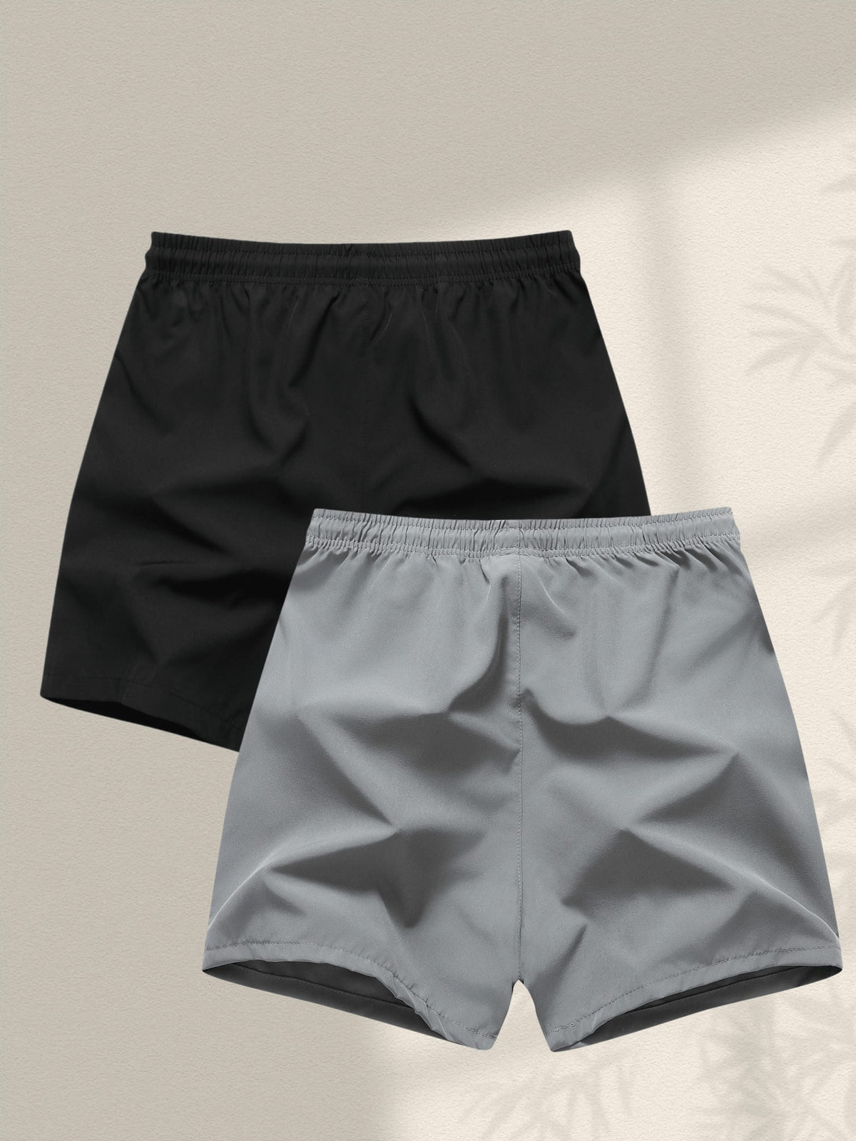 2pcs Men's Sports Shorts With Drawstring Waist And Side Pockets, Suitable For Running, Basketball, Fitness And Other Sports, Athleisure