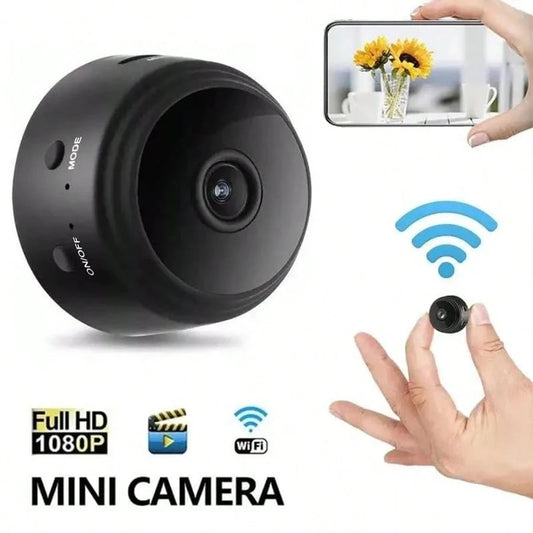 2pcs Mini Camera, High-Definition Hidden Wireless Camera With Bracket, Supporting WIFI Connection, Can Be Controlled By Mobile Application For Viewing And Monitoring, Suitable For Living Room, Office