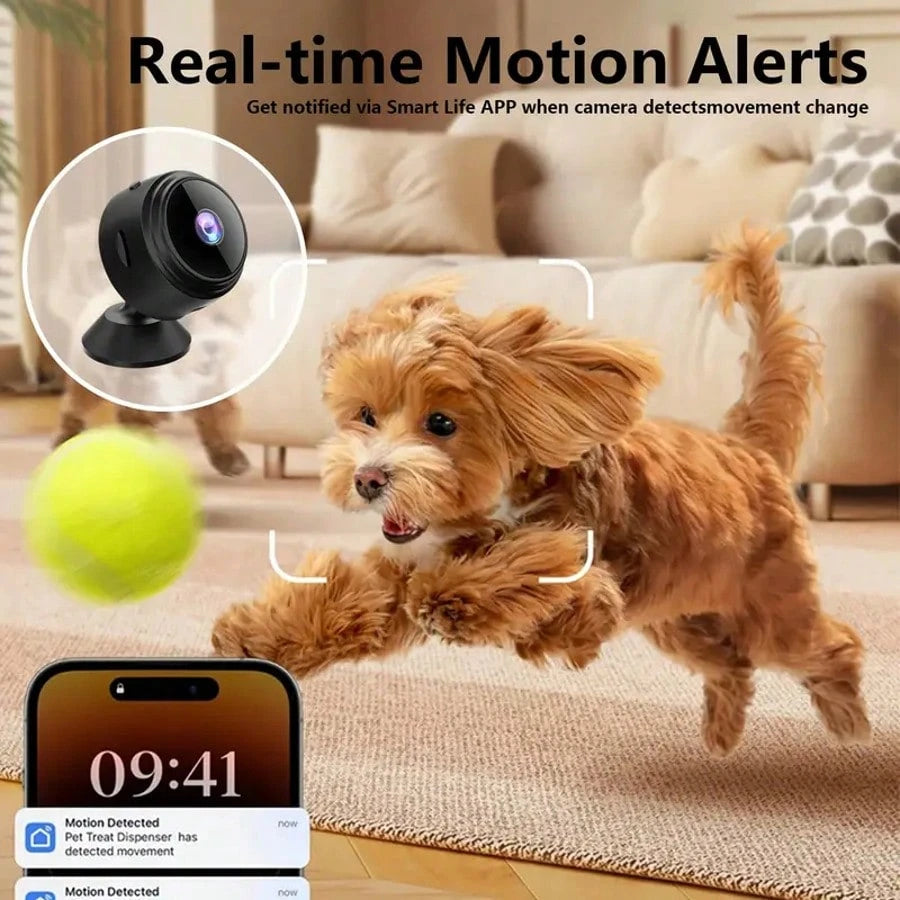 2pcs Mini Camera, High-Definition Hidden Wireless Camera With Bracket, Supporting WIFI Connection, Can Be Controlled By Mobile Application For Viewing And Monitoring, Suitable For Living Room, Office