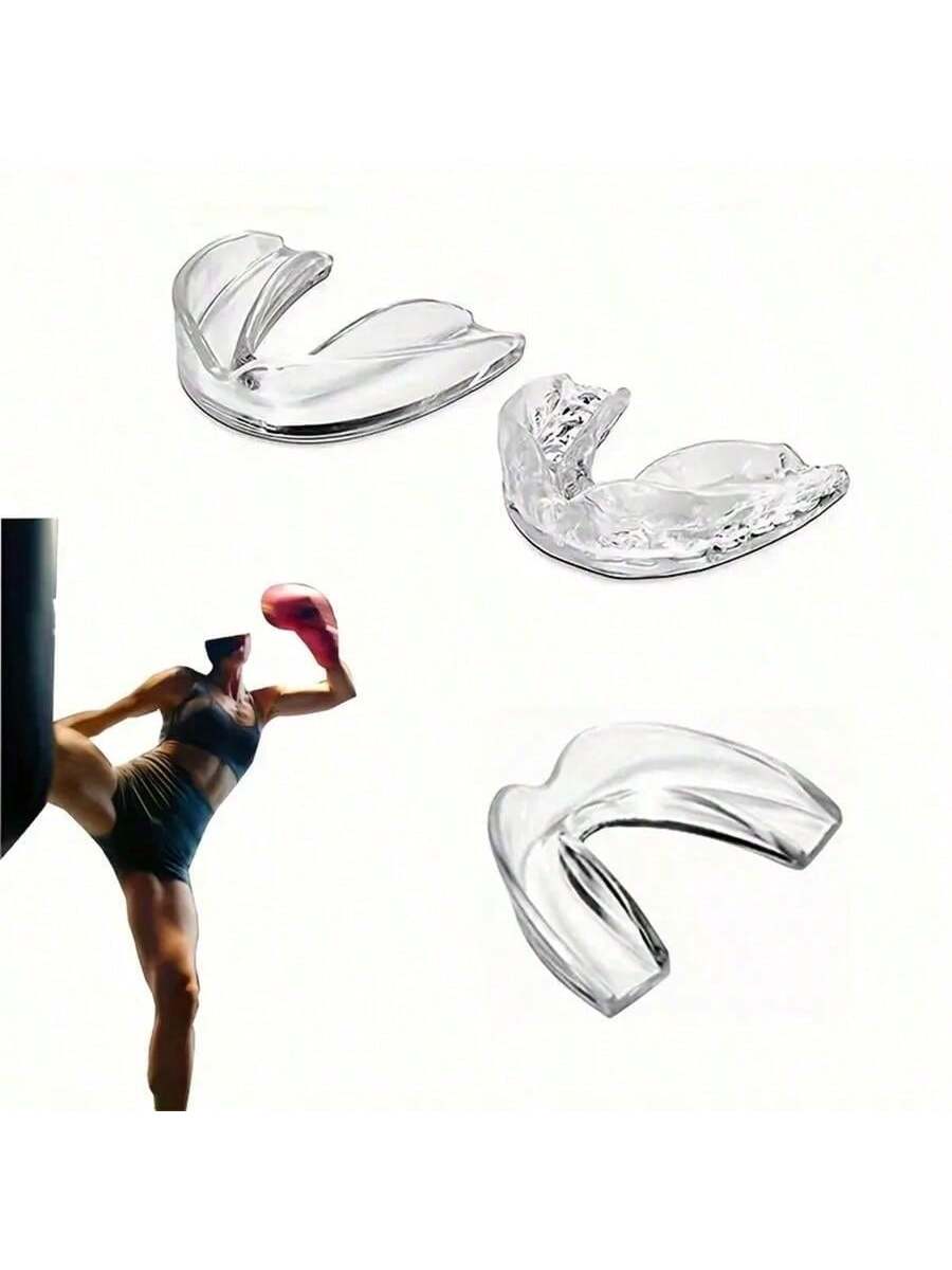 2pcs Mouth Guards, Multi-Functional Boxing And SandaCombat Sports Mouth Guards, Night Anti-Grinding BracesProtect Your Teeth While You Sleep