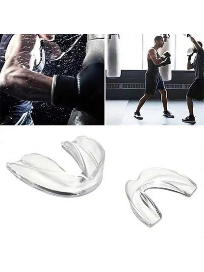 2pcs Mouth Guards, Multi-Functional Boxing And SandaCombat Sports Mouth Guards, Night Anti-Grinding BracesProtect Your Teeth While You Sleep