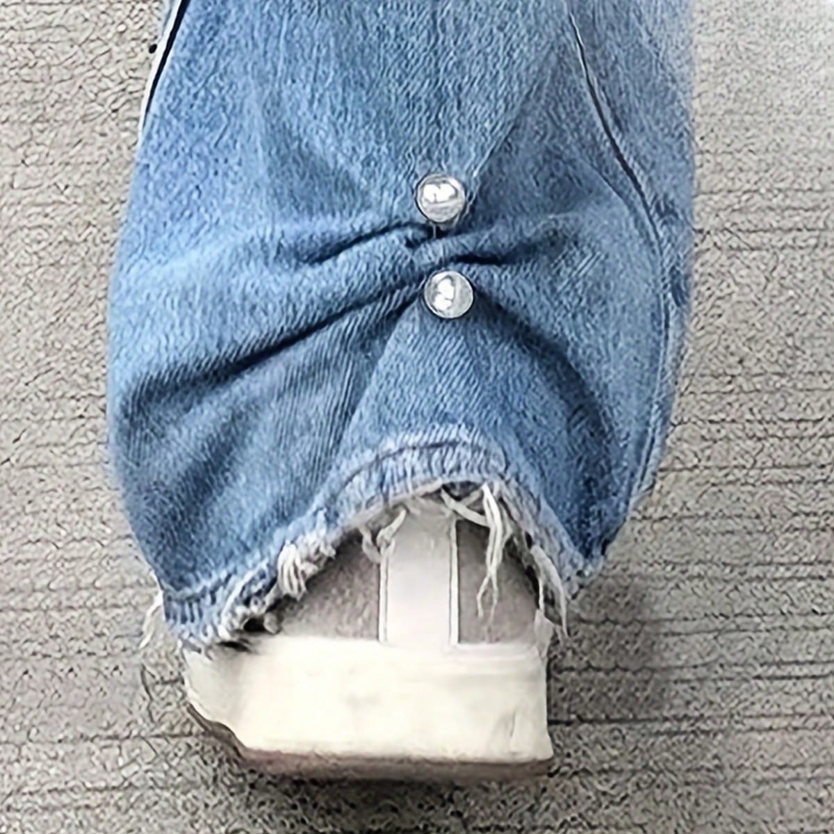 2pcs Pearl Jeans Ankle Clip, Chest Anti Light Needle, Anti Stepping Slipper Buckle, Pants Length Adjuster