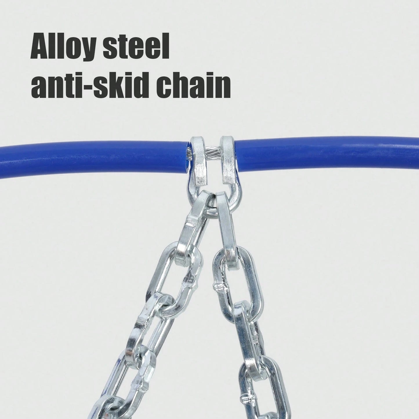 2Pcs Portable Snow Tire Chains, Auto Fixing 1 Min Quick Fit Easy Installation Tire Chains, Universal Emergency Tire Traction Chains For Passenger Car, Pickup Trucks, SUV