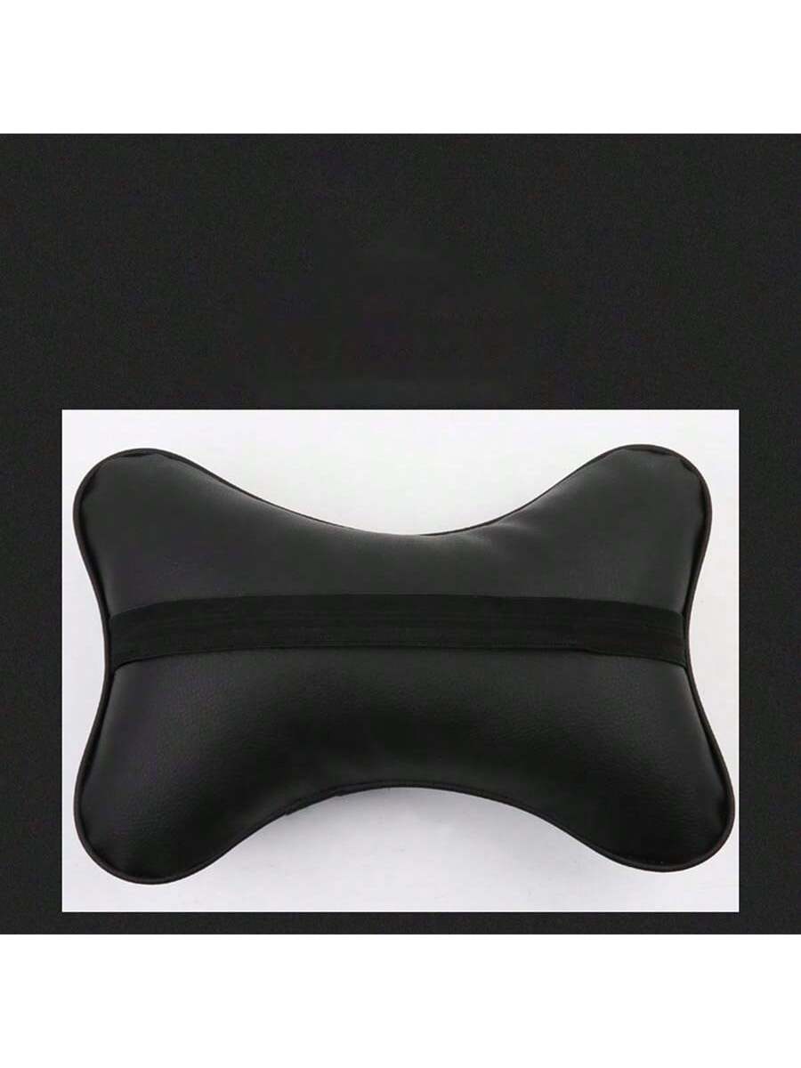 2pcs/Set Leather Car Neck Pillows, Leather Car Headrest Pair, Suitable For All Seasons,Car Pilow