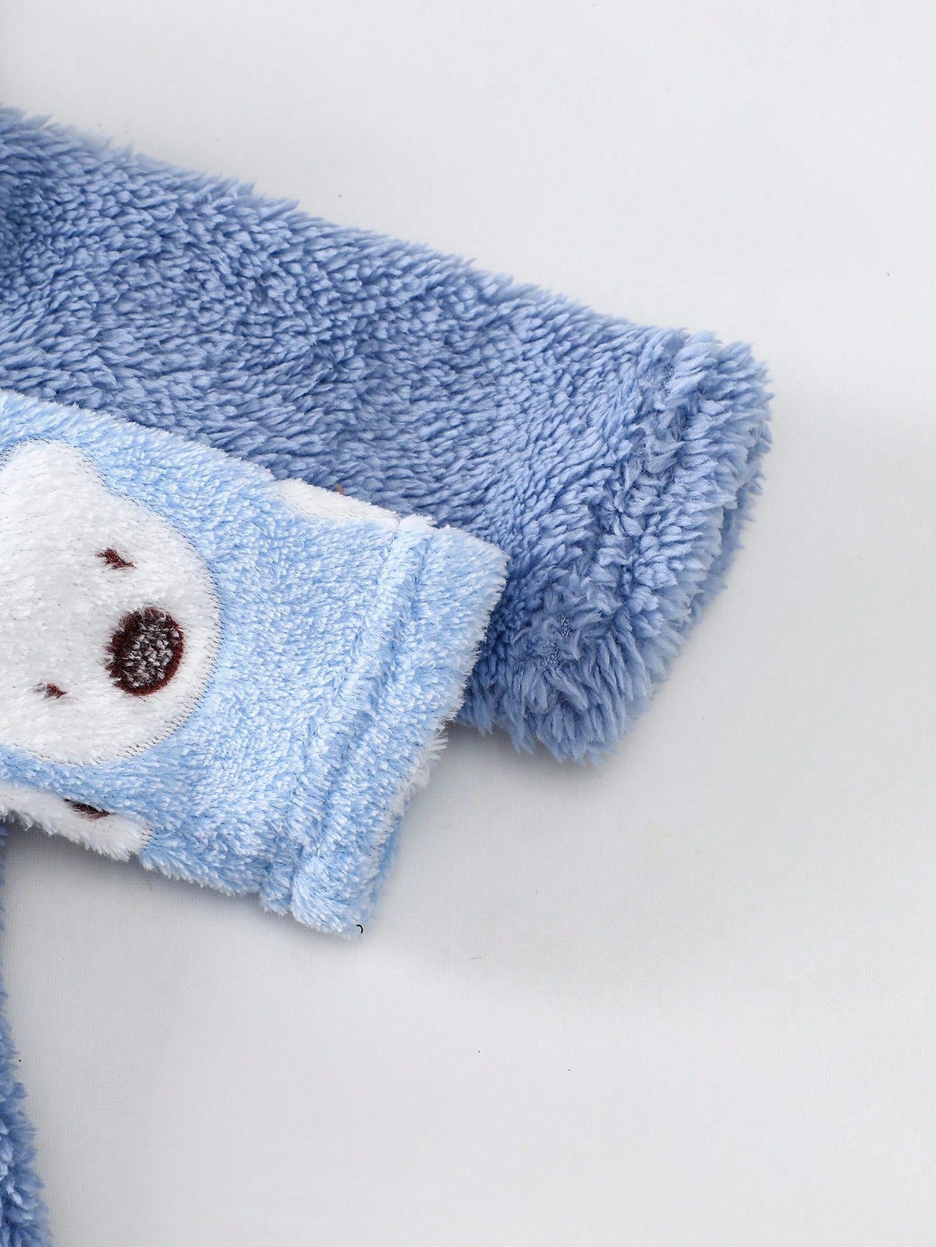 2pcs/Set Newborn Cute Koala Print Embroidered Plush Thickened Long Sleeve Jumpsuit Pajamas, Autumn/Winter Fall