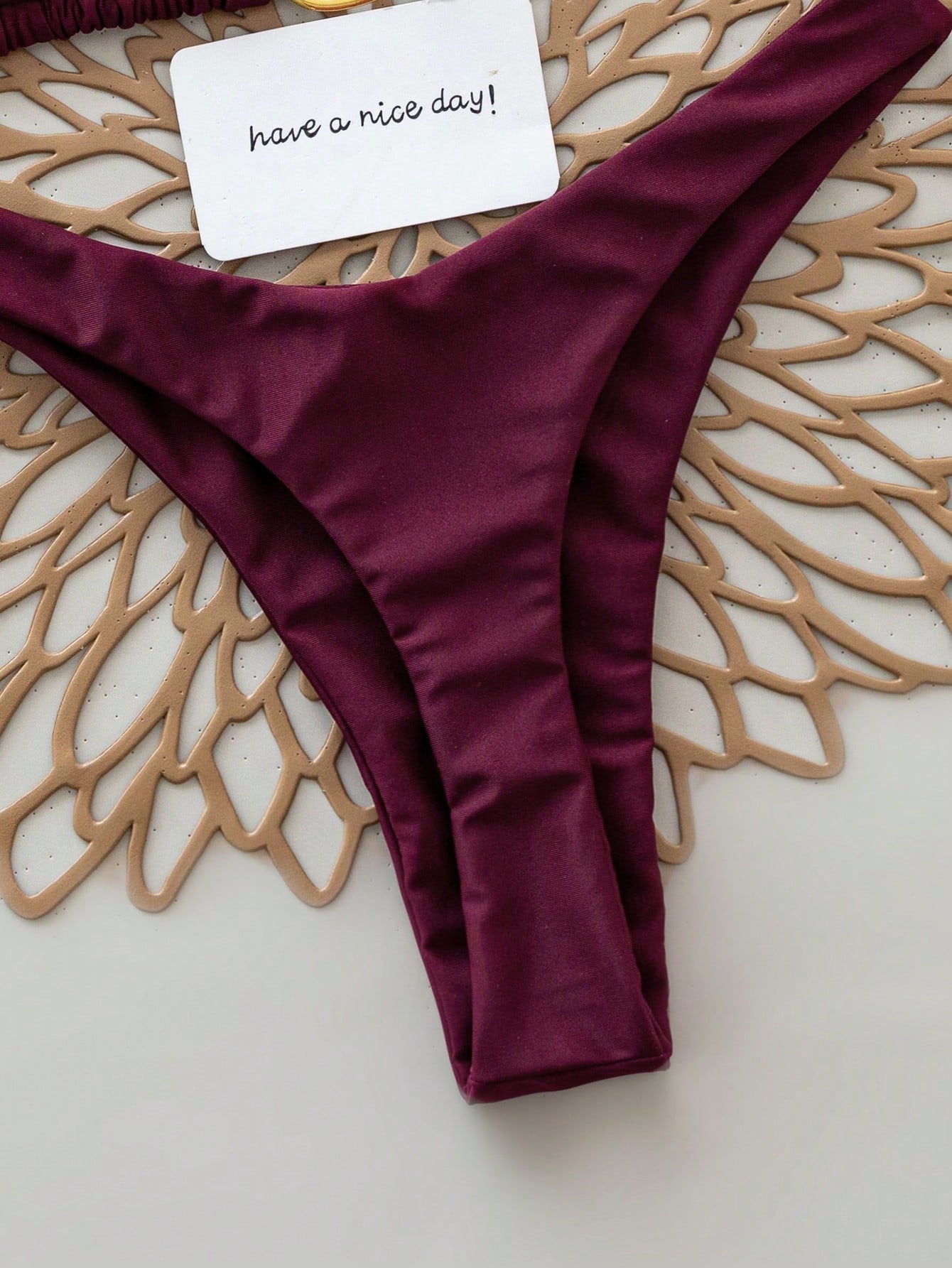 2pcs Solid Color Sexy Backless Tie-Up Bikini Swimwear, Suitable For Beach, Resort, Stage And Concert In Summer Vacation