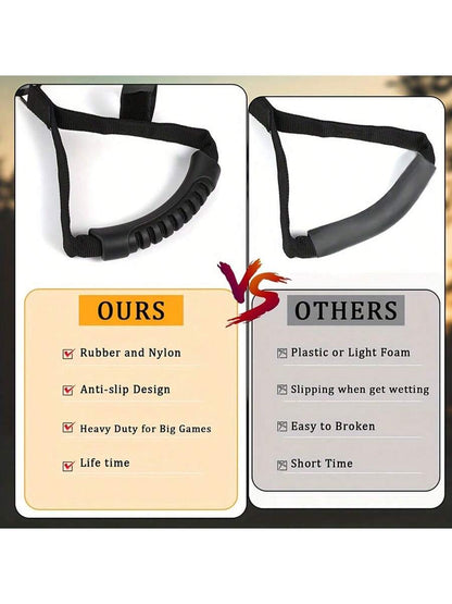 2pcs Upgraded Reflective Deer Drag Rope With Non-Slip Rubber Handle, Adjustable Length Deer Tie-Down Strap, Animal Restraint Drag Rope