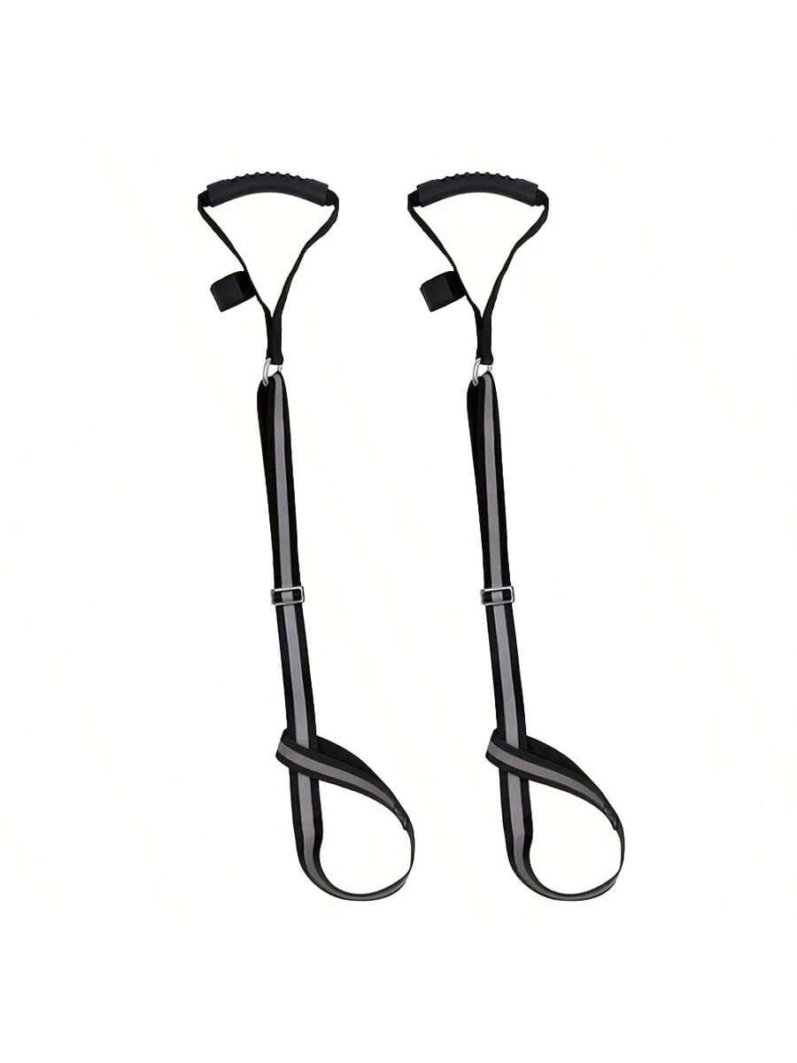 2pcs Upgraded Reflective Deer Drag Rope With Non-Slip Rubber Handle, Adjustable Length Deer Tie-Down Strap, Animal Restraint Drag Rope