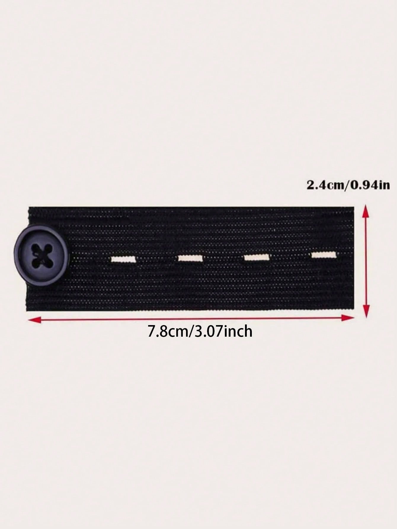2pcs Waistband Extender Buckle, Elastic Adjustable Pants Extension, Maternity Pants Stretch Button