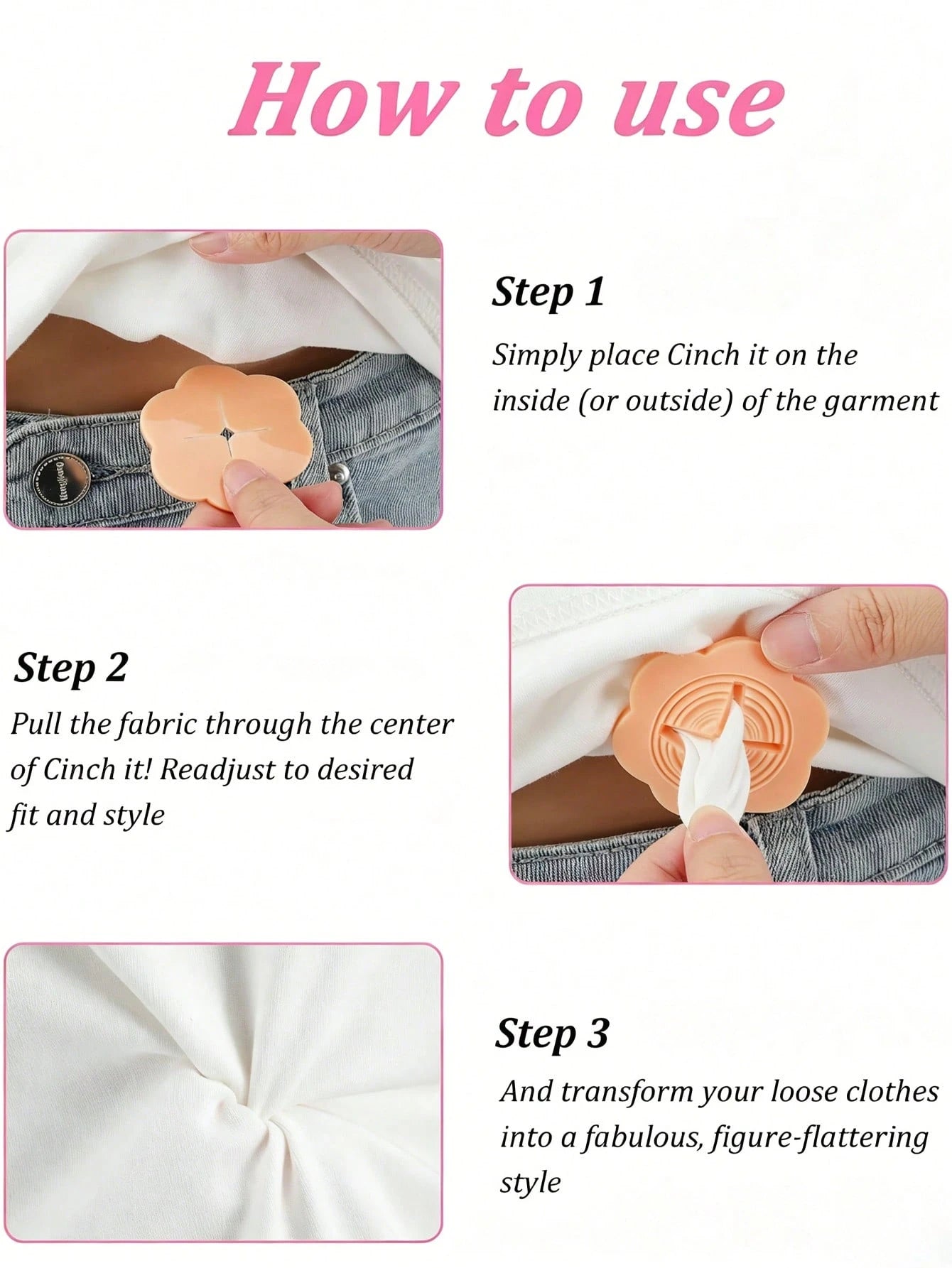 2pcs Women's Multi-Functional Clothing Buttons, Waistline Fastener Accessories For Short Sleeve Or Skirt Clothing