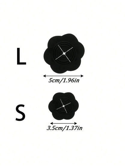 2pcs Women's Multi-Functional Clothing Buttons, Waistline Fastener Accessories For Short Sleeve Or Skirt Clothing