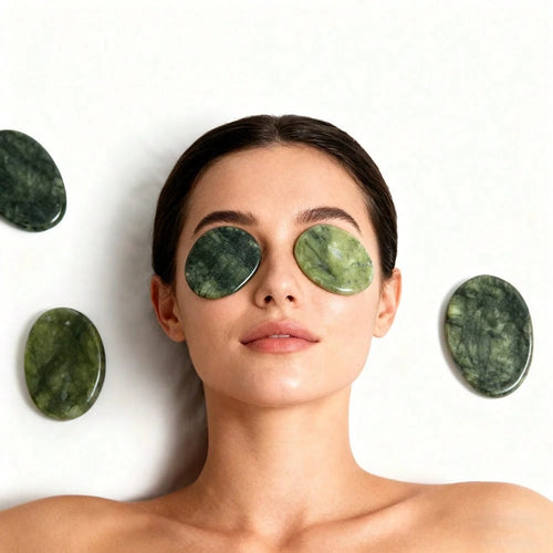 3/2/1pc Hot & Cold Eye Massage Pad, 3*4cm Pink And Green, Facial Skincare