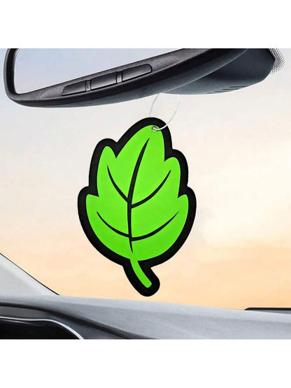 3-60pcs YXYDFDC Car Air Freshener, Natural Tea Fragrance Paper, Hanging Car Air Freshener With Herbal Scent, Leaf-Shaped Fragrance Leaves, Car Interior Accessories