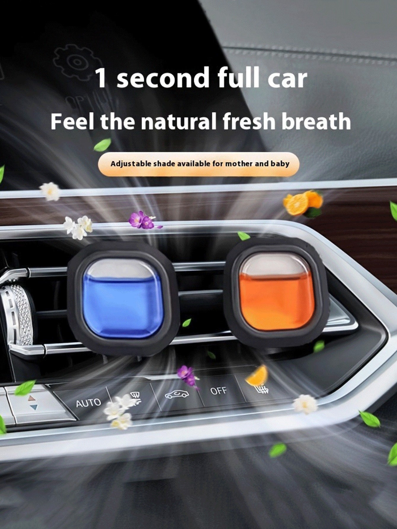 3/6pcs Portable Car Diffuser, Car Air Freshener, Keeps Car Interior Fresh, Aromatherapy, 5 Scent Options. Suitable For Birthday, New Year Gifts, Women, Home Decor, Men Gifts, Weddings