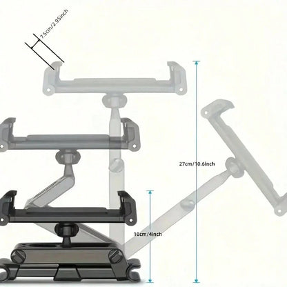 [3-In-1 Car Headrest Bracket]360-Degree Rotation Adjustable, Suitable For 4.7 To 11 Inches, Car Mobile Phone Accessories, Back Of The Head Extended 360° Rotating Mobile Phone Holder, Tablet Holder, Ca