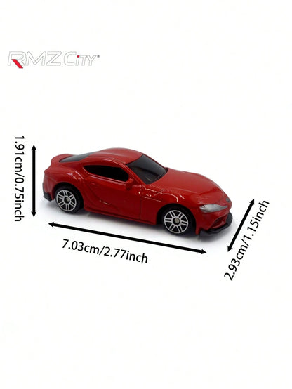 3-Inch Alloy Car Models Toyota SUPRA, Teramont, Mini Version, Smooth Handling, Scenery Decoration, Home Decor, Collectible Toys, Holiday Gift