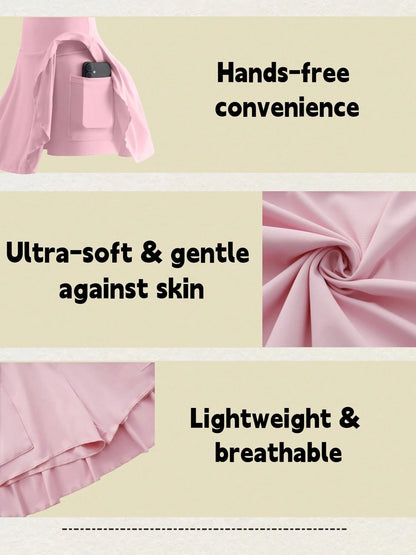 3 Pack Women's Summer Clothes Active Skorts With Pockets, High Waist Lightweight Athletic Skirts For Golf Yoga Running Daily Wear Womens Short Skirt