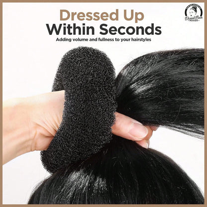 3 Packs Hair Donut Bun Maker Magic Foam Sponge Hair Styling Tool For Women's Easy DIY Large Bun Accessories
