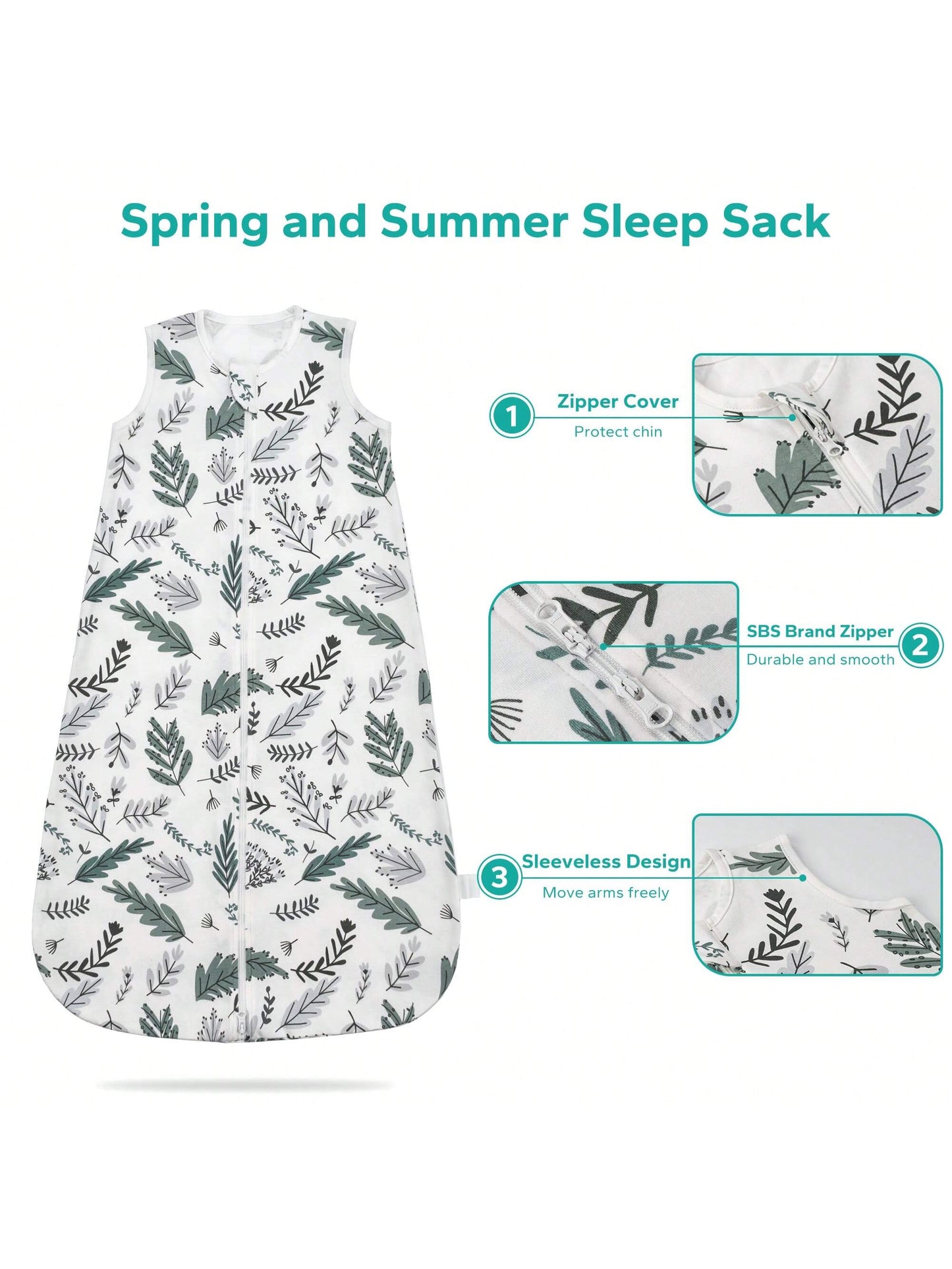 3 PCS Baby Sleep Sack Wearable Blanket Baby, Sleeveless Sleep Sacks Love Valentine