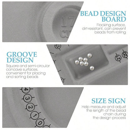 [3 Pcs Bead Tray] 1pc/2pcs/3pcs Bead Tray DIY Bead Design Plate, For Making Bracelets And Necklaces, Shaping Measurement DIY Tools