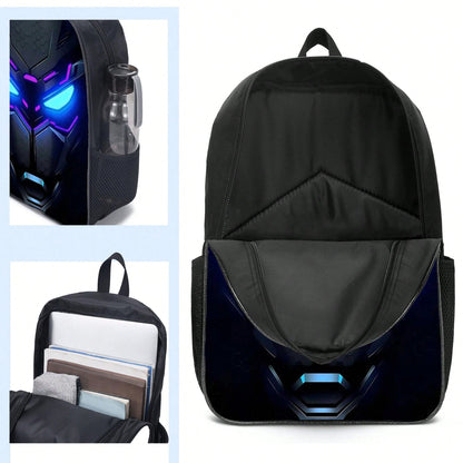 3-Piece 16.5 Inch Student Backpack Set, Includes Tote Bag And Pencil Case, Suitable For Back To School