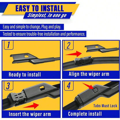 3 Wipers Replacement For 2010-2015 RX450h/2010-2015 RX350, Perfect Fit High-Performance Windshield Wiper Blades OEM Replacement 26"/22"/16" 3-Piece Set U/J Hook