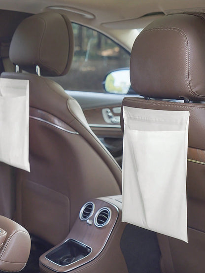 30/50pcs Easy Stick-On Disposable Car Trash Bag, Leakproof Vomit Bag, Beautiful Kitchen Storage Bag, Durable, Suitable For Cars, Kitchens, Bedrooms, Study Rooms, Travel, Camping, Office Spaces
