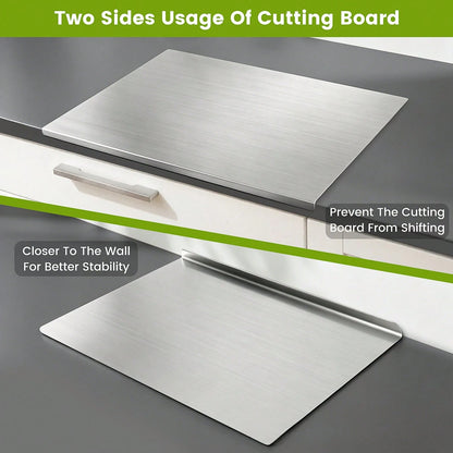 304 Stainless Steel Cutting Board Butcher Block Household Rolling Board Kitchen Supplies, Food Preparation, Meal Prep Tools, Modern Cutting Surface, Sleek Kitchen Tool, Rustresistant Material, Easy To