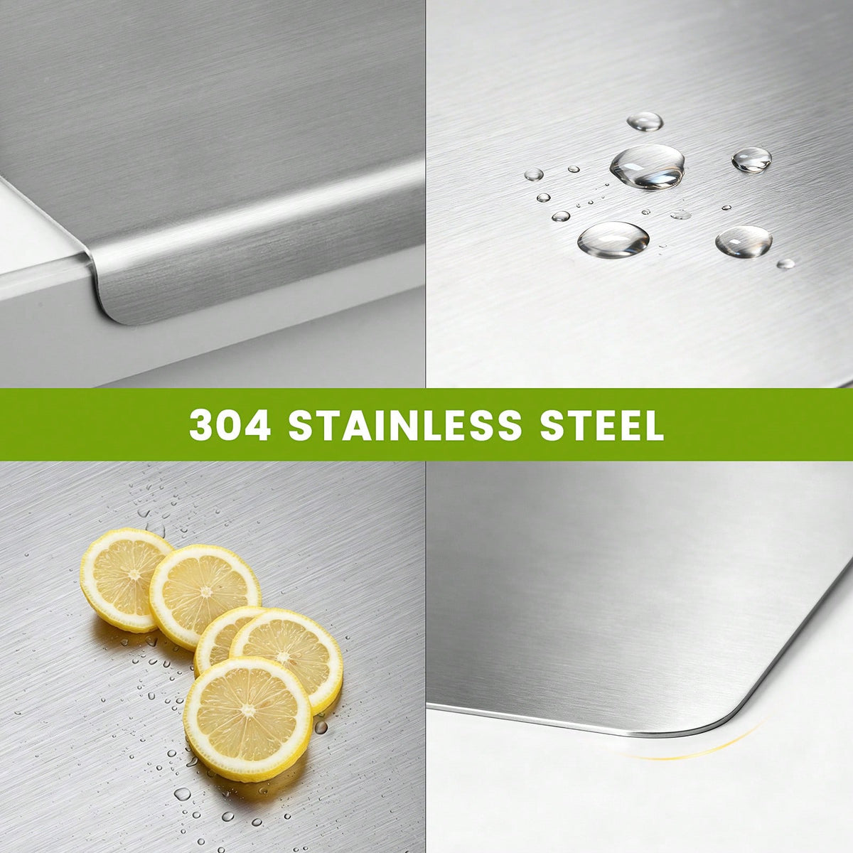 304 Stainless Steel Cutting Board Butcher Block Household Rolling Board Kitchen Supplies, Food Preparation, Meal Prep Tools, Modern Cutting Surface, Sleek Kitchen Tool, Rustresistant Material, Easy To