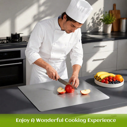 304 Stainless Steel Cutting Board Butcher Block Household Rolling Board Kitchen Supplies, Food Preparation, Meal Prep Tools, Modern Cutting Surface, Sleek Kitchen Tool, Rustresistant Material, Easy To