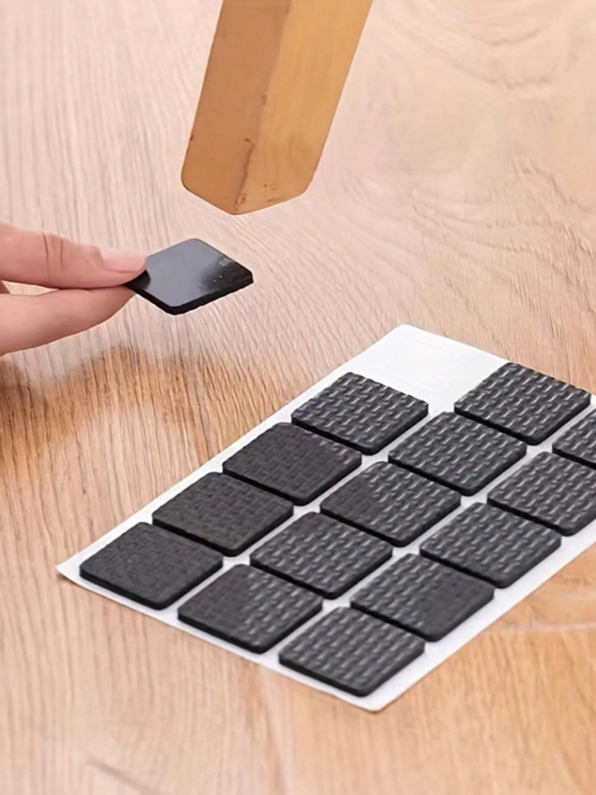30pcs Anti-Noise Chair Leg Protectors, Non-Slip Furniture Pads For Dining Chairs And Tables, With Metal Finish Type- Other Types For Quiet Home Environment