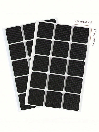 30pcs Anti-Noise Chair Leg Protectors, Non-Slip Furniture Pads For Dining Chairs And Tables, With Metal Finish Type- Other Types For Quiet Home Environment