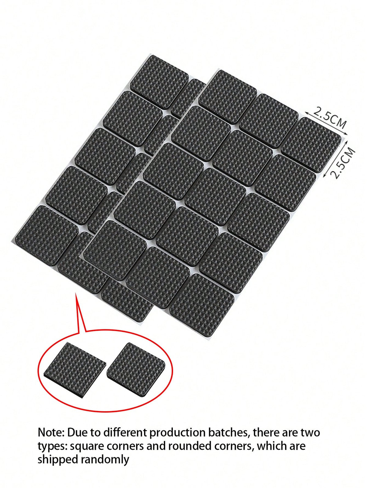 30pcs Anti-Noise Chair Leg Protectors, Non-Slip Furniture Pads For Dining Chairs And Tables, With Metal Finish Type- Other Types For Quiet Home Environment