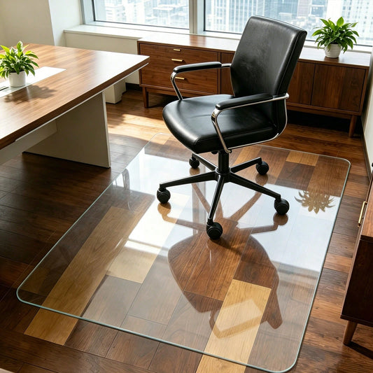 36 X 48 Inch Office Chair Mat For Hard Floors, Clear PVC Floor Mat For Rolling Chair, Heavy Duty Desk Chair Mat For Wood, Tile, Vinyl, Laminate And Concrete